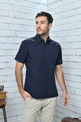 CARDINAL CASUAL KEMEJA COLOR BASED (NAVY)
